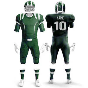 Uniforme de fútbol americano manga corta superventas logotipo personalizado Unisex todas las estaciones secado rápido transpirable talla grande impreso - Product Image 4