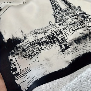 Custom Printed <b>Silk</b> Bandanas Wholesale Luxury <b>Square</b> <b>Scarf</b> Neckwear Bulk for Fashion Market - Product Image 4