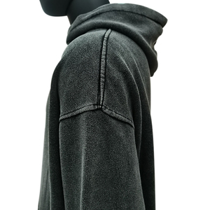 Ensemble de survêtement vintage surdimensionné en deux pièces avec logo imprimé personnalisé pour homme, sweat-shirt et pantalon de jogging, ensemble de jogging vierge lavé - Product Image 4