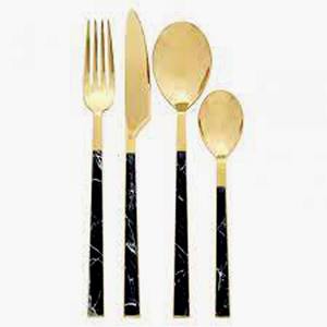 High Quality <b>Hanging</b> Silverware Stainless Steel <b>Cutlery</b> <b>Set</b> Vintage Design Eco-Friendly for Back School Wedding Home Use - Product Image 5