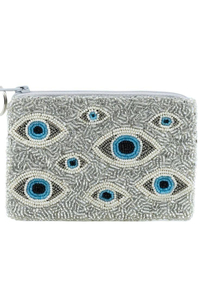 Porte-monnaie brodé étoiles et lune, portefeuille perlé, pochette personnalisée en gros par MD HANDICRAFTS - Product Image 4