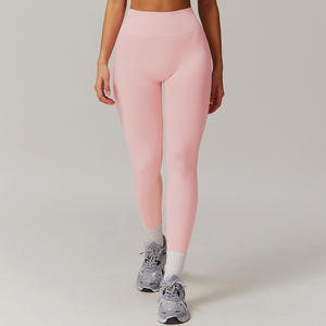 Leggings de yoga taille haute extensibles, respirants, sans coutures, de qualité supérieure, personnalisables, pour le rehaussement des fessiers, vente en gros - Product Image 4