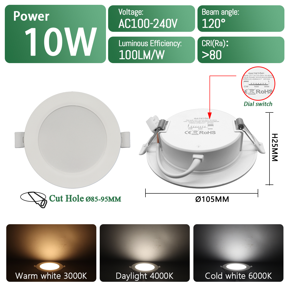 10W