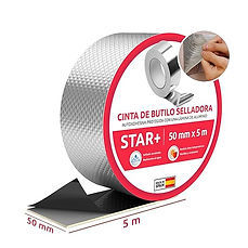 Butilo Star (5 cm x 0,6 mm x 5 mts) LG Alluminio - Product Image 1