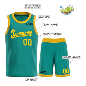 Jersey de baloncesto reversible para hombre, uniforme deportivo de verano, pantalones cortos de baloncesto de poliéster 100% - Product Image 3