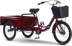 Triciclo Plegable para Adultos Mayores, MEJOR Material de Marco, Ruedas de 20 Pulgadas de Baja Distancia Entre Ejes, Diseño de 3 Ruedas, Pedales, Capacidad de Carga, Engranajes Perfectos, Sistema de Frenado - Product Image 2