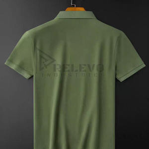 <b>Green</b> Color Plain <b>Men</b> <b>Polo</b> <b>Shirt</b> Custom Design Print/Embroidery 220GSM 100% Cotton Fabric Comfortable Size Casual Use - Product Image 2