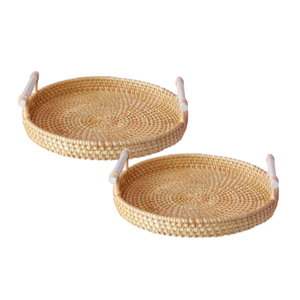 PRODUIT TOP Élégant, durable et fonctionnel Découvrez la polyvalence de l'exportation de plateaux en rotin du Vietnam - Product Image 1