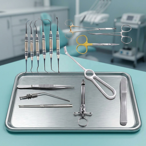 Juego de Instrumentos para Levantamiento de Seno en Implantes Dentales, Kit Quirúrgico Manual Clase II, Herramientas Recubiertas de Titanio Plateado para Cirugía General BY ZUOL. - Product Image 3