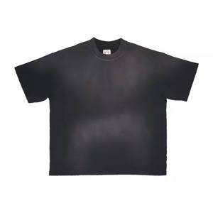 Sun Faded Primavera Verano Lavado Desgastado Tendencia Camisa de manga corta para hombre para Unisex Algodón orgánico de gran tamaño en alta calidad - Product Image 4