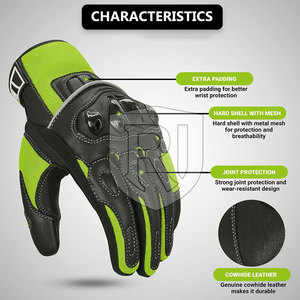 ถุงมือมอเตอร์ไซด์หนังระบายอากาศได้ดีสำหรับแข่งถุงมือขี่มอเตอร์ไซค์สไตล์ใหม่ออกแบบได้ตามต้องการ - Product Image 2