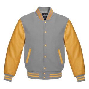 Chaqueta universitaria vintage de invierno de lana para hombre, chaqueta Letterman de escuela secundaria con bordado personalizado y cuello levantado - Product Image 6