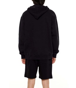 2025 hommes été couleur unie à capuche ensemble court 2 pièces personnalisé Streetwear respirant hommes fermeture éclair sweats à capuche Shorts ensembles OEM entretenu - Product Image 3
