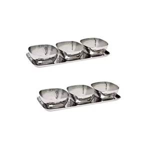 Tazón Desechable Decorativo de Acero Inoxidable Pulido para Exhibir Dulces y Frutos Secos - Product Image 6