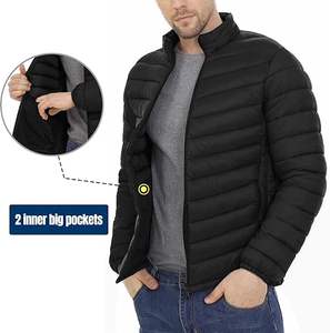 Veste d'hiver unisexe matelassée à capuche, style streetwear, écologique, coupe-vent, imperméable, personnalisable, chaude, pour l'extérieur, Expanza IND - Product Image 1