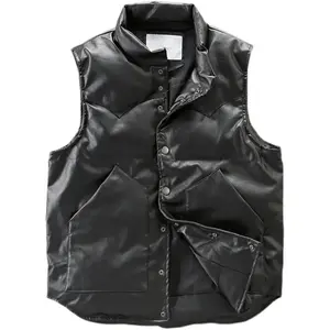 เสื้อกั๊กขนแกะขนสัตว์ประสิทธิภาพสูงของผู้ชายนุ่มและระบายอากาศได้ดีสำหรับกิจกรรมกลางแจ้งและกีฬาในฤดูหนาวแบบลำลอง - Product Image 5