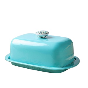 Date en acier inoxydable beurre plat boîte de rangement organisateur pour la maison cuisine table ware conteneur gardien beurre fromage boîte couverte - Product Image 1