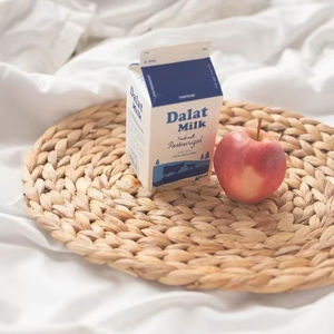 Manteles individuales ovalados de mimbre jacinto de agua productos ecológicos hechos en Vietnam Decoración de mesa mantel tejido al por mayor - Product Image 5