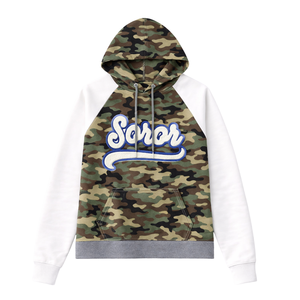 Sudadera con Capucha de Manga Raglán Camo 20 Zeta Phi Beta Soror, Inspirada en los Fundadores de 1920, Hermandad Griega, Ropa Premium para Mujeres Elegantes - Product Image 3