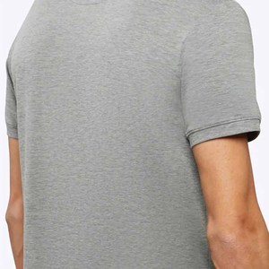 Cintura Elástica de Punto Sólido de Alta Calidad para Camisas para Hombre, Logotipo Personalizado Impreso, Transpirable, de Secado Rápido, Manga Corta - Product Image 6