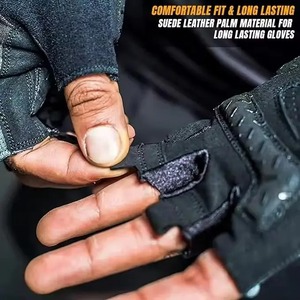 Top Fashion Factory-Made Premium Quality Gym Fitness Guantes Venta caliente Etiqueta personalizada Material de cuero de alta calidad Precio razonable - Product Image 3