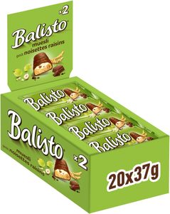 Balisto Chocolate Cake | <b>Cereals</b> Blend, Green | 20 Bars in a <b>Box</b> (20 x 37 g) - Product Image 1