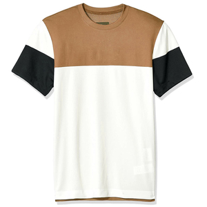 Ringer Tee para hombre, cuello redondo, ropa atlética de longitud larga, camisetas de manga corta, Camiseta deportiva de bloque de Color para hombre - Product Image 5