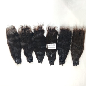 En gros 100% Vierge Temple Vietnamien Extensions De Cheveux Humains Profonds Bouclés Bundles Indien Droit Afro Brut Vague Naturelle - Product Image 4