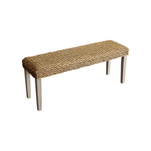 Banc en bois de jacinthe d'eau de Valence fait à la main de haute qualité confortable atmosphère chaleureuse invitante beauté naturelle banc de patio école - Product Image 2