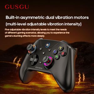 Manette de jeu sans fil <span class=keywords><strong>GUSGU</strong></span> G2 2,4 GHz avec moteur de vibration, compatible PC/Android, support de téléphone, confort optimal - Product Image 5
