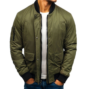 2024 Streetwear Bomber Jacket Otoño Invierno Hombres Mejor calidad 100% Poliéster Bomber Jacket con logotipo personalizado - Product Image 6