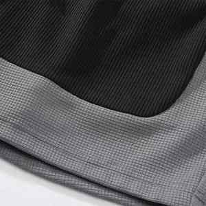 2 uds. Conjunto de pantalones cortos sin mangas de verano High Street Patchwork Casual transpirable pantalones cortos sueltos para la temporada de otoño - Product Image 2