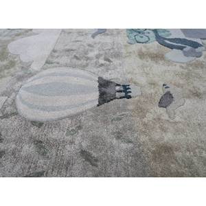 Alfombra de Lana y Viscosa Verde Confeti, Hecha a Mano, con Diseño Novedoso TRA-14864 para Uso Doméstico - Product Image 3