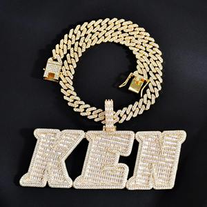 Plata de Ley 925 personalizada VVS diamante chapado en oro blanco 18K oro rosa sólido estilo Hip Hop colgante de fiesta para hombres helados - Product Image 1