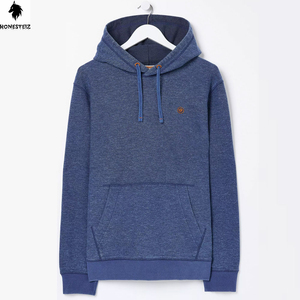 เสื้อฮู้ดแบบสวมหัวของผู้ชายผ้าเทอร์รี่ผ้าฝ้าย100% น้ำหนักเบาลายนูนแบบลำลองสีทึบออกแบบได้ตามต้องการ - Product Image 6