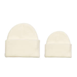 Gorros de punto familiar de Color sólido con logotipo personalizado de alta calidad, gorros de invierno a juego para padres y niños, gorros jacquard - Product Image 4