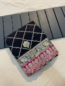 Pure Crape Khadi Designer de haute qualité Winter Silk Saree Fashion Lovers Latest Traditional Exclusive Fancy Party Wear Festival - Product Image 3