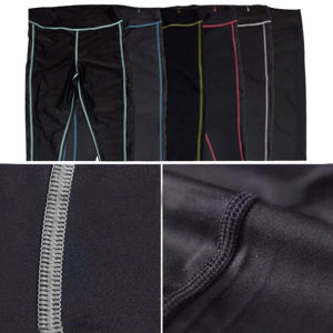 Pantalones de Yoga Unisex Chic Performance Transpirable Secado rápido Protección UV Alta calidad Negro Verde Cintura media Estampado Spandex/Nylon - Product Image 2