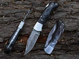 Wholesale Customized Bulk Orders OEM/ODM Service PRESTIGE BLADES High-Grade Damascus Steel Drop Point Folding <b>Knife</b> <b>Industrial</b> - Product Image 2