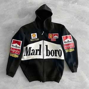 Giacca da Moto Invernale Vintage F1 per Uomo |   Stile Personalizzato per Auto da Corsa |   Felpa con Cappuccio Reversibile Stile Ford Motorsport Streetwear - Product Image 1
