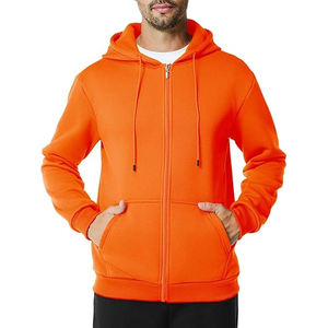 Sudaderas con cremallera personalizadas de alta calidad para hombres, venta al por mayor, sudaderas ajustadas a la moda, sudaderas con capucha de lana de algodón, ropa de calle - Product Image 1