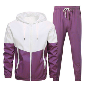 Trajes de jogging de manga larga elegantes informales de alta calidad para hombre, traje con capucha con tela genuina, precio al por mayor para invierno - Product Image 3