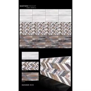 Carreaux muraux en céramique gris clair 300x600mm Finition émaillée au design numérique 12x24 pour la décoration de salle de bain à bas prix - Product Image 6