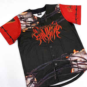 Uniformes de béisbol de moda al por mayor de alta calidad bordado Streetwear béisbol Jersey personalizado Unisex - Product Image 3