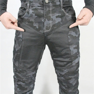 Jean de motocross camouflage approuvé, respirant, séchage rapide, avec protections de genoux amovibles, polyester/coton, sans manches, pour homme - Product Image 6