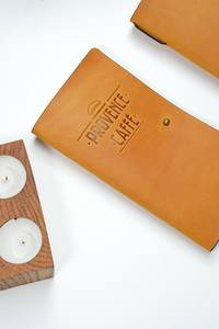 Titular de la factura Logotipo personalizado Restaurante Titular de la verificación de cuero genuino Invitado Presentador Titular de la factura 2017 - Product Image 2