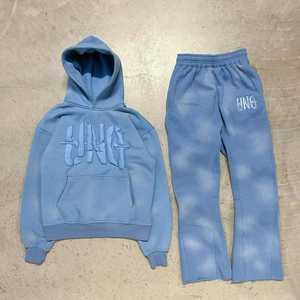 Conjunto de chándal de gran tamaño de ropa de calle | Sudadera con capucha y Jogger de hip hop personalizada al por mayor | Proveedor de moda urbana OEM - Product Image 3