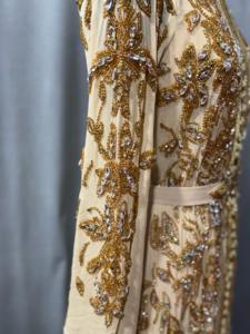 Nouvelle collection de robe caftan perlée brodée à la main vêtements islamiques fantaisie pour les fêtes de mariage respirante et confortable - Product Image 4