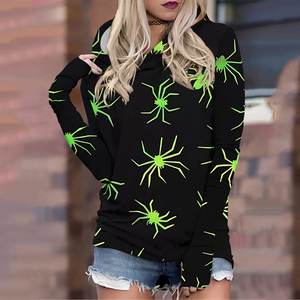 Sudadera con Capucha Extra Grande Informal para Mujer, Sudadera Deportiva de Forro Polar, Sudadera con Estampado Gráfico Personalizado, Sudadera de Invierno con Logotipo Frontal OEM - Product Image 2