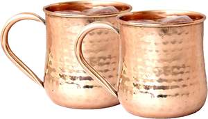 Taza de Vidrio Martillado de Cobre para Bebidas - Product Image 3